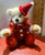 Red Fuzzy Clown Teddy Bear - "Ruby"