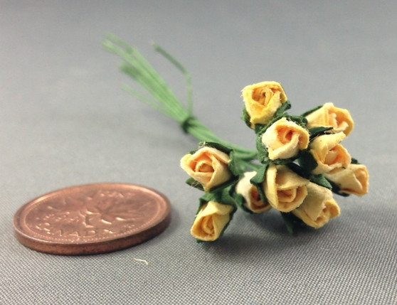 Yellow Paper Rose Buds