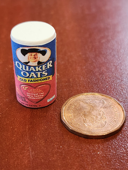 1/12 Scale Quaker Oatmeal Box 