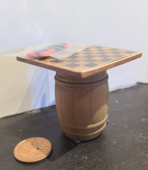 1/12 Scale Checker Board on a Barrel