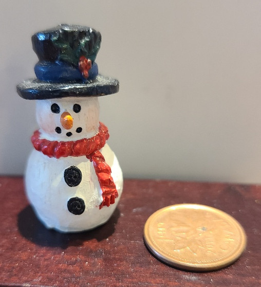 Miniature Snowman Cookie Jar - B