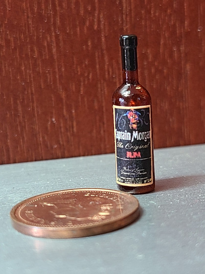 Miniature 1/12 Scale Bottle of Captain Morgan Rum