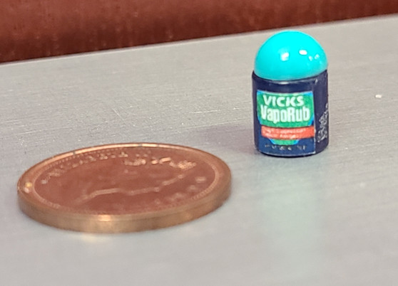 Miniature 1/12 Scale Jar of Vicks