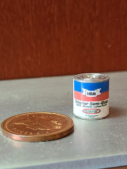  Miniature 1/12 Scale Quart of Paint 