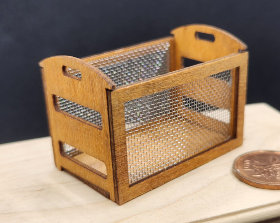 1/12 Scale Wooden & Mesh Box