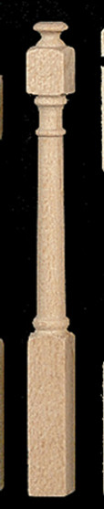  1/12 Scale Thin Classic Newel Post - Pkg of 6