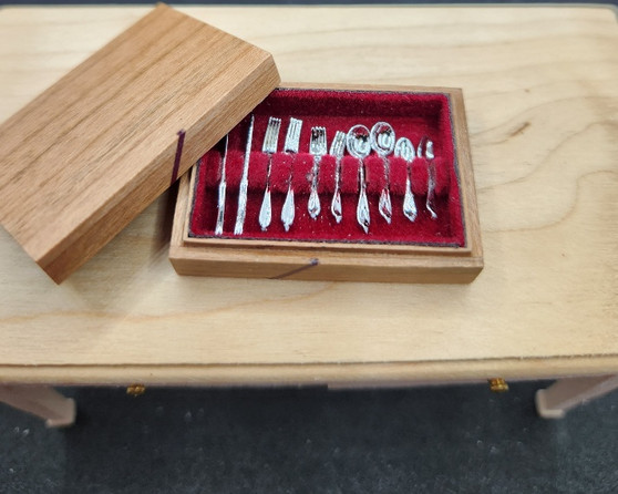 Limited Edition Cherry Wood Silverware Chest 