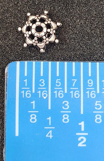 Metal Finding- Silver Snowflake
