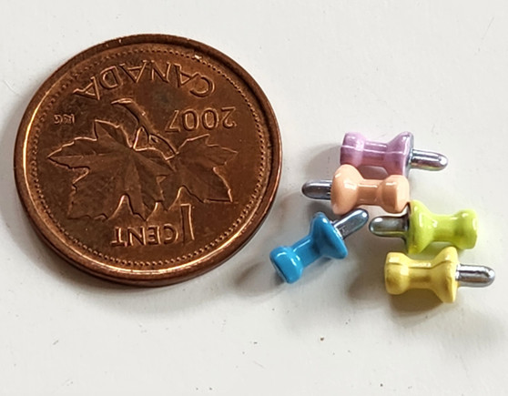1/12 Scale Set of 5 Large Push Pins