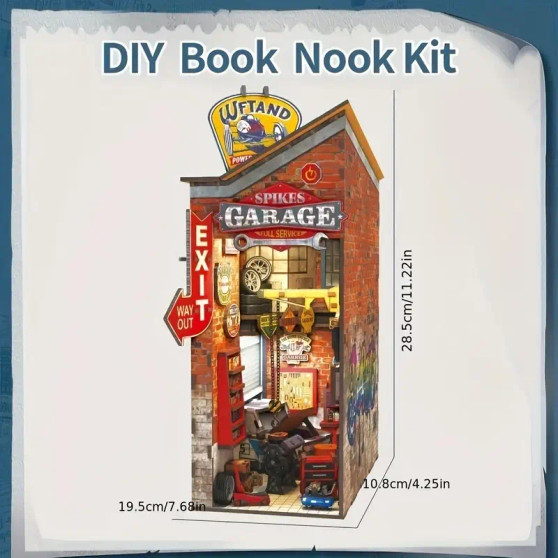 "Spike's Garage" Book Nook Kit