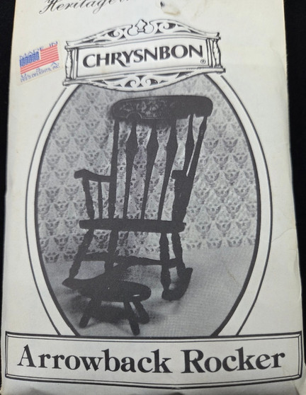 AB26-202 - 1/12 Scale - Chrysonbon Kit - Arrowback Rocker & Stool Kit - "PL"