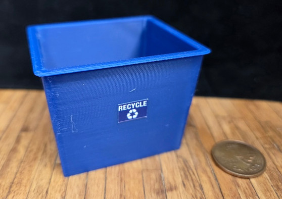 1/12 Scale Recyle Bin