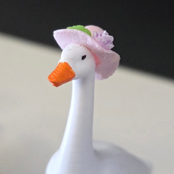 1/12 Scale Porch Goose Easter Bonnet (Goose Sold Separately)