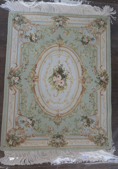 1/12 Scale Carpet - Pale Green - 7" x 9"