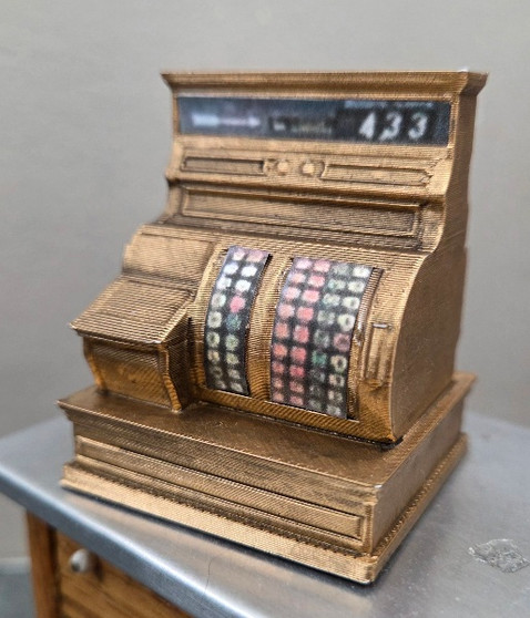 1/12 Scale Antique Cash Register