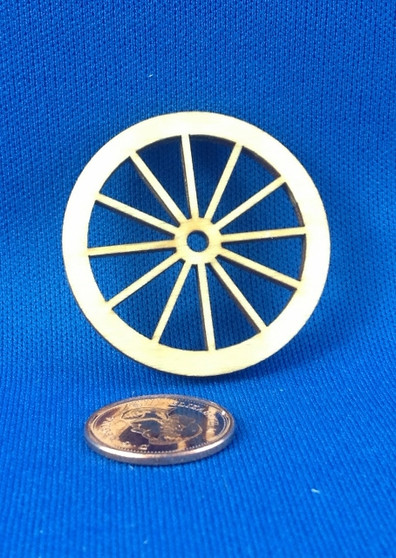 1 1/2" Wooden Wheel