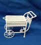 Alice Lacy White Wire Tea Cart