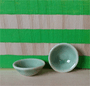 Miniature Green Porcelain Bowl
