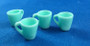 Set of 4 Miniature Mugs - Turquoise