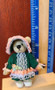 Miniature Teddy Bear in Fancy Dress & Hat- "Penelope"