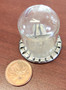 1 1/2"  Tall Glass Dome with 1 1/4" Fancy Plastic Base - NEW SIZE!