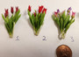 Handcrafted Bunch of 6 Tulips - Choice of Colour