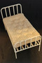 Handcrafted Single Iron Bed - White 