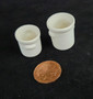 1/12 Scale -  Porcelain Crocks - Set of 2 - Unfinished - Ready to Paint (size in description)