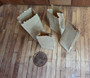  AB26-181 - 1/12 Scale -  4 Brown Paper Bags (3/4" x 3/8") 