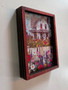 1/12 Scale Wall Art - House with Flowers in Front of Fence