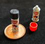 1/12 Scale - Pair of Spray Paint Cans - Black & Red