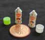 1/12 Scale - Pair of Spray Paint Cans - Green & White