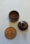1/12 Scale Wooden Bean Pot with Lid