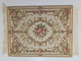 1/12 Scale Carpet -  Pink, Ivory, Green & Shades of Beige - 7" x 8 7/8"