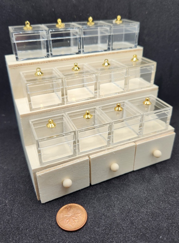 Mini Box Stand Miniature 1/12 Scale Display Stand with 12 Acrylic Boxes - Grandpa's ...