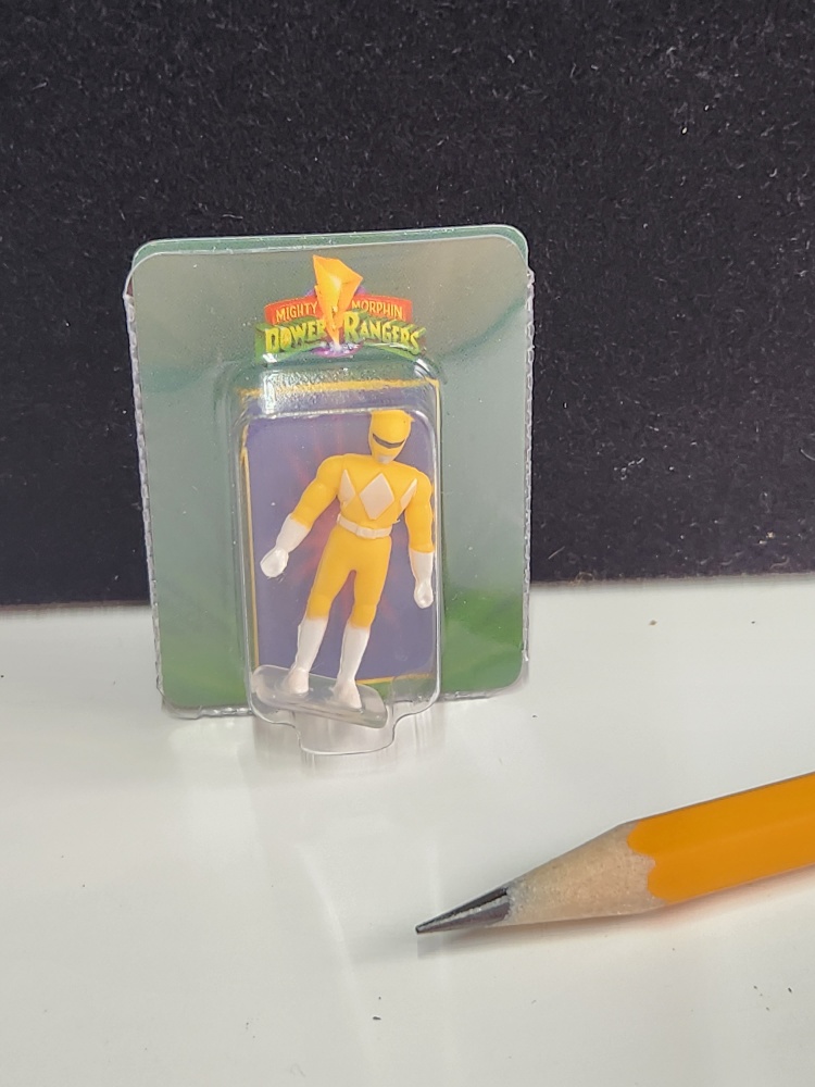 1/12 Scale Miniature Yellow Power Ranger Figure in Package - Grandpa's ...