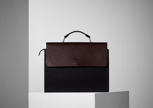 Standout Briefcase Black/Wine