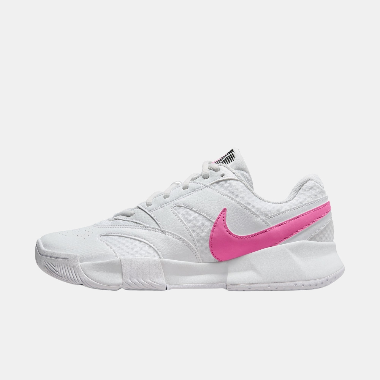 NikeCourt Lite 4 Women Tennis Shoes - White/Playful Pink-Black