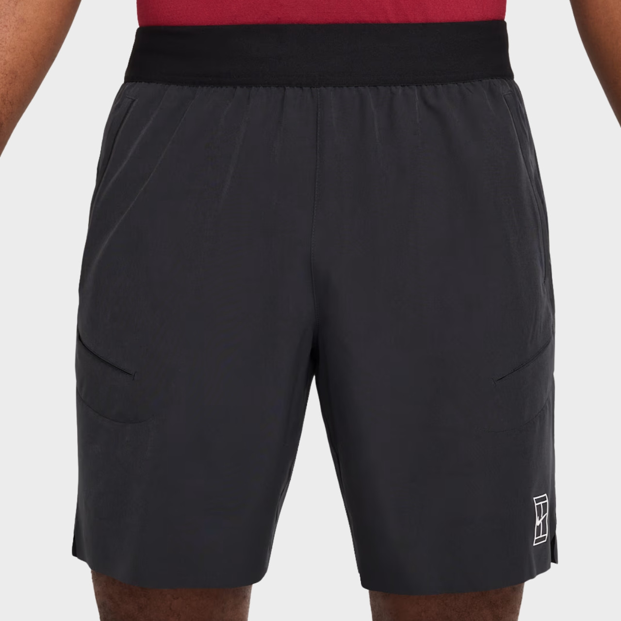 nike court shorts black