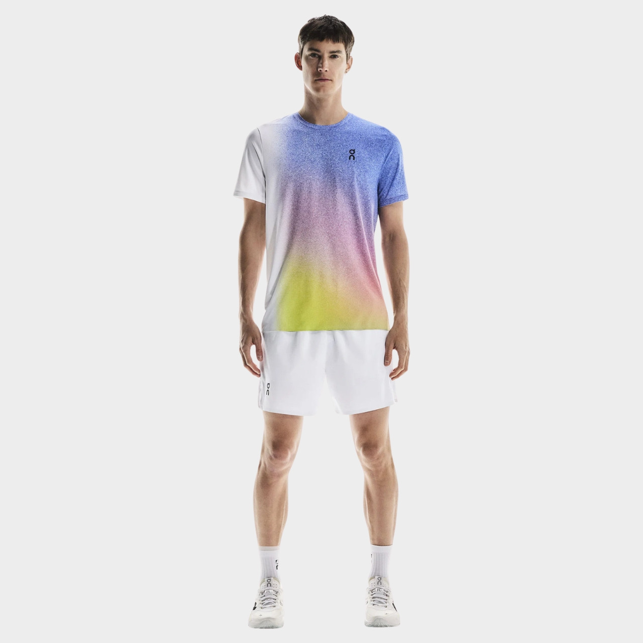 ON Court Men Tennis T-Shirts - White/Indigo