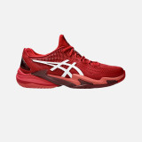 Asics Court FF 3 Novak Men's Tennis Shoes - Cranberry/White Asics Court FF 3 Novak Men's Tennis Shoes - Cranberry/White