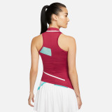 NikeCourt Dri-FIT Women's Tennis Tank - Pomagrante /White