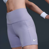 NikeCourt Women's Dri-FIT Tennis Shorts with Pockets - Lilac Ice/White NikeCourt Women's Dri-FIT Tennis Shorts with Pockets - Lilac Ice/White