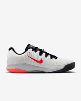 Nike Vapor 12 Men's HC Tennis Shoes - White/Wolf Grey/Hot Lava