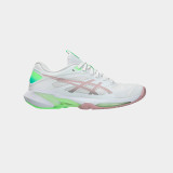 Asics Solution Speed FF 4 Women Tennis Shoes - White/ Morganite