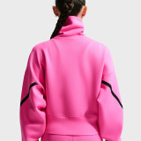 Nike Advantage Women's Dri-FIT Full-Zip Tennis Jacket - Laser Fuchsia/Black