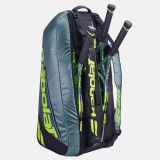 Babolat Pure Aero x 6 Bag - Metallic Grey/Black/Fluo Yellow