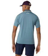 Asics Men's Match Jacquard Polo SS Top - Foggy Teal