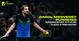 Daniil Medvedev Punished as Russian Refuses to Play Due to Boos at Paris Masters