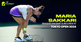 Maria Sakkari Smashes Racquet & Records at Tokyo Open 2024